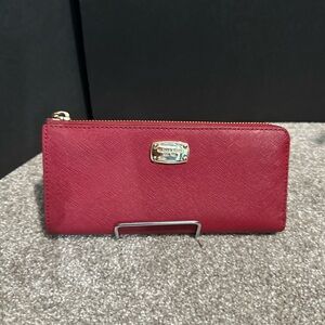 Michael Kors Red Leather Wallet